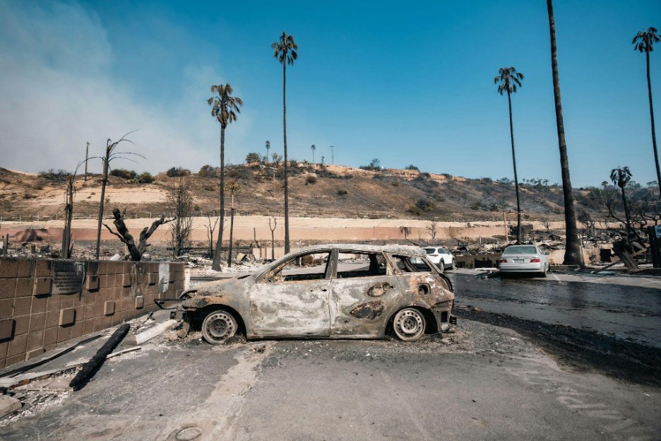 Wildfire aftermath — devastation to communities